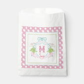 Vornehme Palm Beach-Monogramm-Krone Geschenktütchen (Vorderseite)