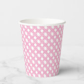 Vornehme Palm Beach-Monogramm-Krone Pappbecher (Rückseite)