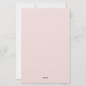 Vornehme personalisierte Blumenmuster Briefpapier (Rückseite)