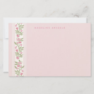 Vornehme personalisierte Blumenmuster Briefpapier