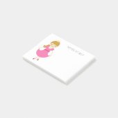 Vornehme Prinzessin Post-it Klebezettel (angewinkelt)