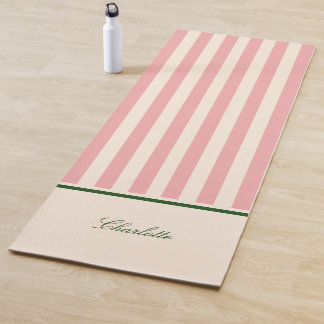 Vornehme Rosa Streifen Yogamatte