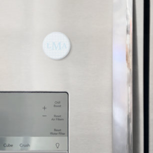 Vornehme südliche Gingham-Monogramm-Abschlussfeier Magnet