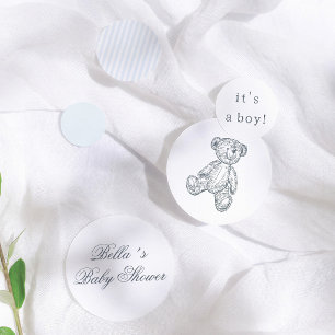 Vornehme Vintage-Teddybär-Jungen-Baby-Party Konfetti