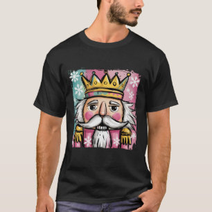 Vornehme Wasserfarbe Nussknacker Santa Weihnachten T-Shirt