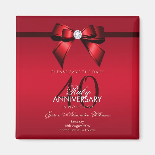 Vornehmer Edelstein-Bogen u. Hochzeitstag des Magnet (Vorne)