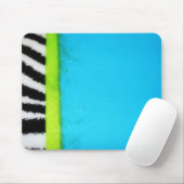 Vornehmer Zebra auf blauem Mousepad (Mit Mouse)