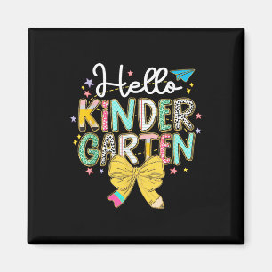 Vornehmes Hallo Kindergarten Lehrer Coquette Zurüc Magnet