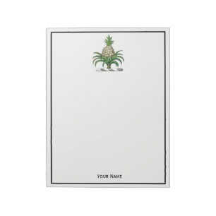 Vornehmes Heraldik-Ananas-Wappen Wappenschild Notizblock