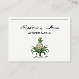 Vornehmes Heraldik-Ananas-Wappen Wappenschild Visitenkarte