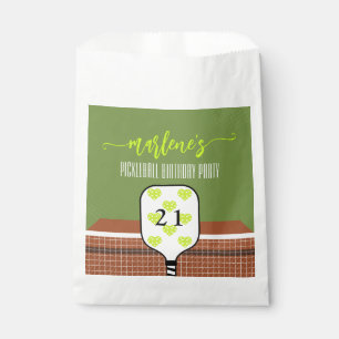 Vornehmes Pickleball-Paddel-Foto-Dink-Geburtstagsf Geschenktütchen