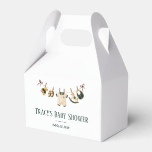 Vornehmes Polo-Teddybär-Baby-Shower Geschenkschachtel