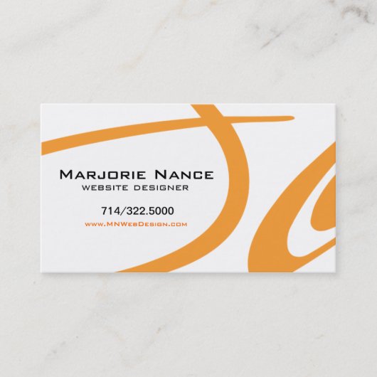 Vornehmes Popp - Website-Designer Visitenkarte (Vorderseite)