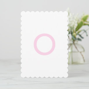 Vornehmes Rosa-Ginger-Gefäß-Monogramm Erste Banner Einladung