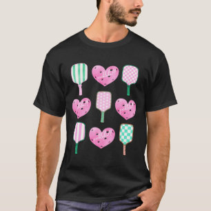 Vornehmes rosa Pickleball-Shirt, das Mädchen gerne T-Shirt
