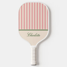Vornehmes Rosa Streifen-Pickleball-Schläger