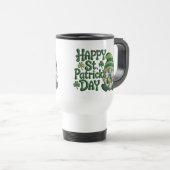 Vornehmes St. Patrick’s-Liebe | Cute Grüne Glück Reisebecher (VorderseiteRechts)