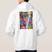 Voronezh Russia City Map Hoodie (Rückseite)