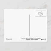 Vorort in Südkalifornien Postkarte (Rückseite)