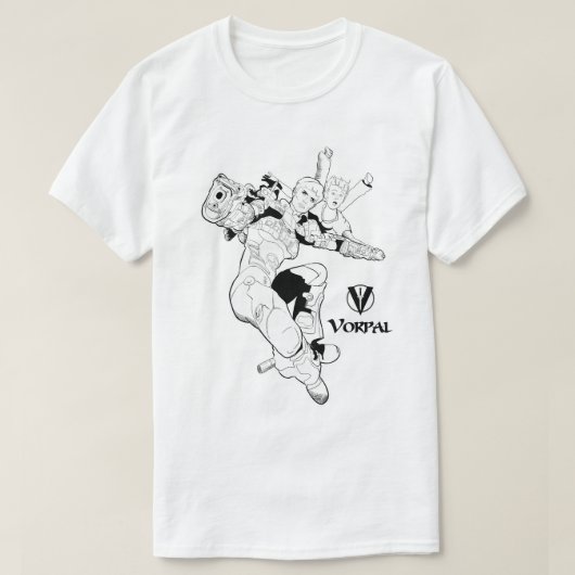 Vorpal Comic Book TShirt: Cover 2 Action T-Shirt (Design vorne)