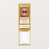 Vorplatinenanzeige | Personalisierte Visitenkarte Visitenkarten (Außenseite Aufgefaltet)