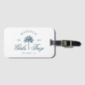 Vorpommersche Mädchen Reise Junggesellinnenabschie Gepäckanhänger (Vorderseite (Horizontal))