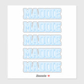 Vorppy Blue Name Aufkleber (Blatt)