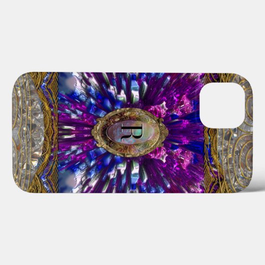 Vorpuff Monogram Case-Mate iPhone Hülle (Rückseite (Horizontal))