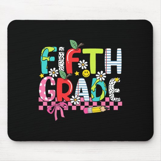 Vorräte für Prep-Schüler Fünfte Klasse Glücklicher Mousepad (Vorne)