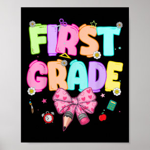 Vorreiter Erste Klasse Zurück zur Schule 1. Klasse Poster