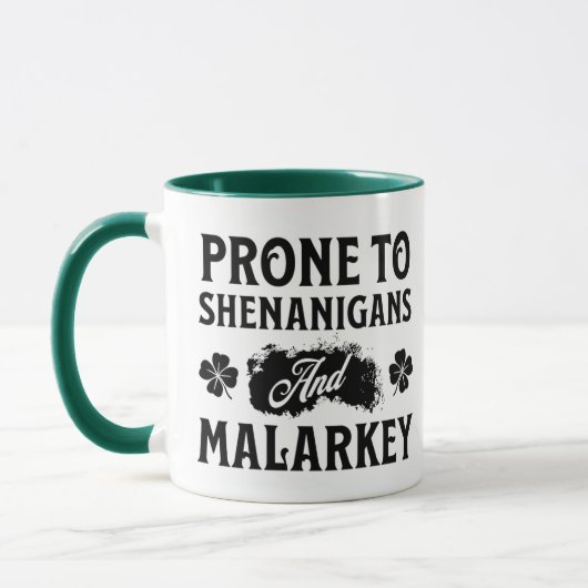 Vorreiter für Shenanigans und Malarkey St Patrick' Tasse (Links)