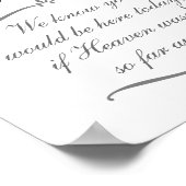 Vorreservierter Vorsitzender der Groom-Gedenkhochz Poster (Ecke)