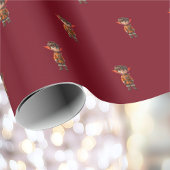 Vorsätzlicher Junge Weihnachts-Elf Wrapping Paper Geschenkpapier