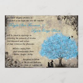 Vorschlag Blue Tree Vintage Hochzeitseinladungen Einladung