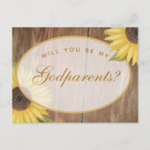 Vorschlag der Eltern Rustikale Sonnenblumen und Ho Postkarte (Vorderseite)