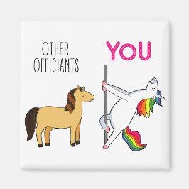Vorschlag des Hochzeitsbeamten Unicorn Funny Magnet
