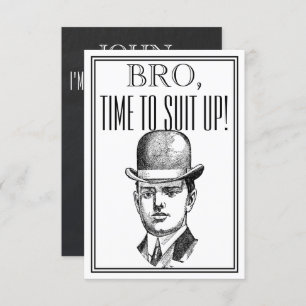 Vorschlag des Trauzeugen oder des Trauzeugen Vinta Einladung