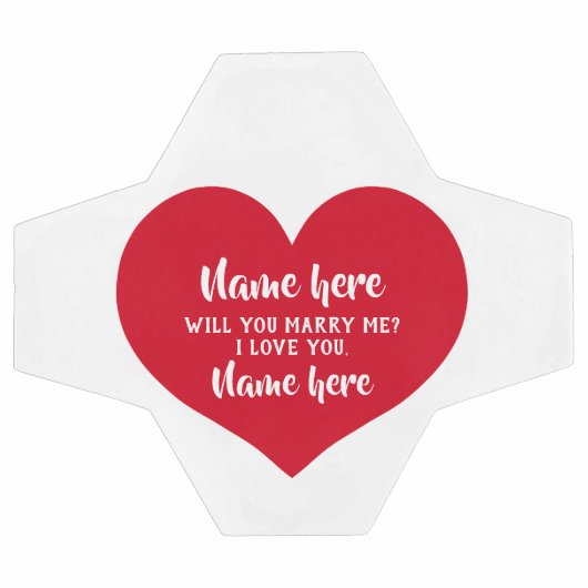 Vorschlag für das Rote Herz Fußball (Flach)