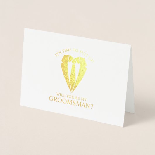 Vorschlag für den Personalisierten Trauzeuge von G Folienkarte (Vorderseite)