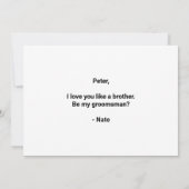 Vorschlag für den Trauzeuge "Free Beer Funny Trauz (Rückseite)