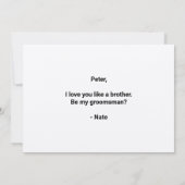 Vorschlag für den Trauzeuge "Free Beer Funny Trauz (Rückseite)