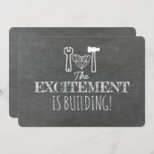 Vorschlag für den Trauzeuge von Bauaufträgen Einladung (Vorne/Hinten)