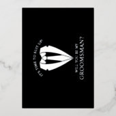 Vorschlag für den Trauzeuge von Silver Wedding Anz Folieneinladung (Vorderseite)