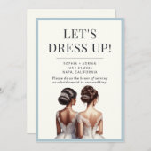 Vorschlag für die besten Freunde Trauzeugin Brides Einladung (Vorne/Hinten)