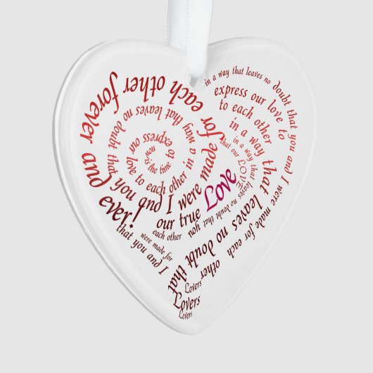 Vorschlag für die jeweils andere Verlobung Ornament (Vorderseite)