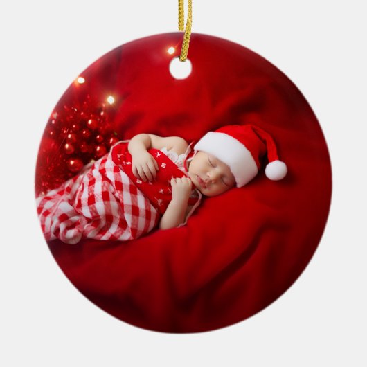 Vorschlag für ein Baby Keramik Ornament (Vorne)