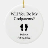 Vorschlag für ein Baby Keramik Ornament (Hinten)