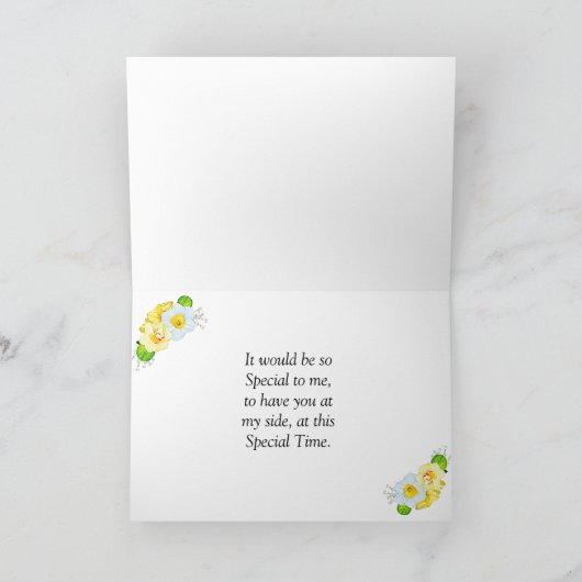 Vorschlag für ein Blumengurt Karte (Innenseite)