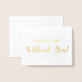 Vorschlag für ein Brautparty für Aquarellfarben Folienkarte (Vorderseite mit Umschlag)