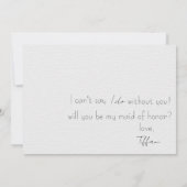 Vorschlag für ein Brautparty "Helle Tulips und Grü Einladung (Rückseite)